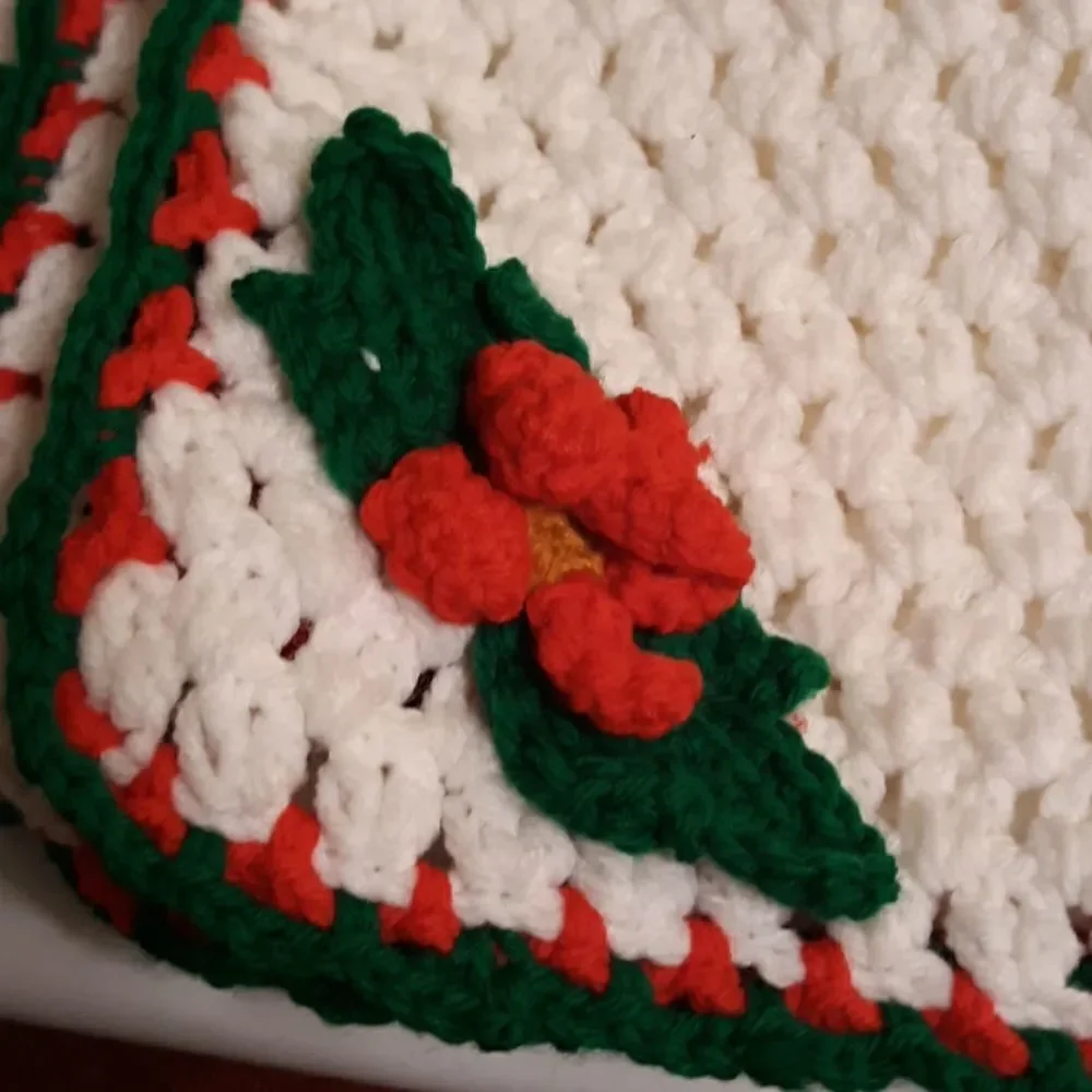 Set of Crocheted Placemats.